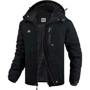 Men's Ski Jackets Warm Winter Snow Windbreaker Resistant Snowboard Fleece Coat